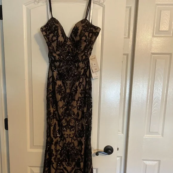 black sequin overlay dress Black Sequin Sheer Overlay Mini Dress IRHAZ